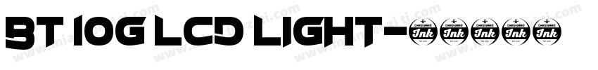 BT 10G LCD Light字体转换